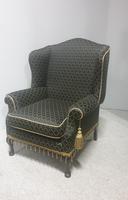Georgian Style Upholstered Wing Armchair c.1920 (7 of 7) Georgian Style Upholstered Wing Armchair c.1920 (7 of 7)