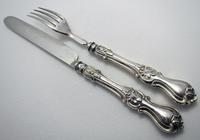 Antique 1849 Solid Sterling Silver English Victorian Christening / Childs Pair Knife & Fork Set. Albert Pattern (2 of 8) Antique 1849 Solid Sterling Silver English Victorian Christening / Childs Pair Knife & Fork Set. Albert Pattern (2 of 8)