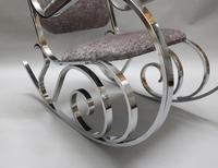 French Mid-Century Chrome Rocking Chair by Maison Jansen (5 of 7) French Mid-Century Chrome Rocking Chair by Maison Jansen (5 of 7)