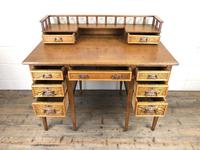 Edwardian Antique Oak Kneehole Desk (10 of 13) Edwardian Antique Oak Kneehole Desk (10 of 13)
