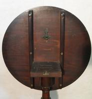 English Georgian Figured Mahogany Tilt Top Tripod Table (7 of 7) English Georgian Figured Mahogany Tilt Top Tripod Table (7 of 7)