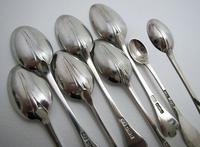 Antique Edwardian 1910 Solid Sterling Silver Tea Spoons & Sugar Tongs Set, English Trefid Rattail William III Style (3 of 8) Antique Edwardian 1910 Solid Sterling Silver Tea Spoons & Sugar Tongs Set, English Trefid Rattail William III Style (3 of 8)
