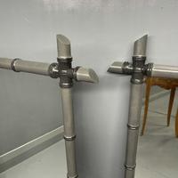 Pair of Two Tone Grey Bamboo Mirrors (3 of 7) Pair of Two Tone Grey Bamboo Mirrors (3 of 7)