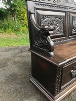 Antique English Carved Oak Hall Bench Settle (4 of 10) Antique English Carved Oak Hall Bench Settle (4 of 10)