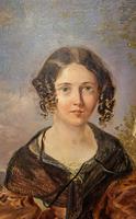 Victorian Oil Painting - Portrait of a Lady with Wringlets (3 of 9) Victorian Oil Painting - Portrait of a Lady with Wringlets (3 of 9)
