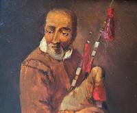 Original 18th Century Miniature Oil on Panel Portrait Painting of Bagpipe Player (5 of 11) Original 18th Century Miniature Oil on Panel Portrait Painting of Bagpipe Player (5 of 11)