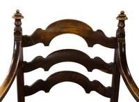 Pair of Ebonised Oak Elbow Chairs (10 of 12) Pair of Ebonised Oak Elbow Chairs (10 of 12)
