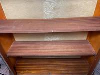 Art Deco Walnut Curved Bookcase Display Storage Cabinet (29 of 29) Art Deco Walnut Curved Bookcase Display Storage Cabinet (29 of 29)