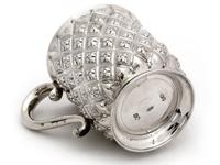 Antique Silver Half Pint Christening Mug Chased in a Pineapple Style (3 of 4) Antique Silver Half Pint Christening Mug Chased in a Pineapple Style (3 of 4)
