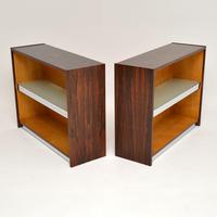 Pair of Rosewood & Chrome Bookcase / Cabinets by Merrow Associates (10 of 12) Pair of Rosewood & Chrome Bookcase / Cabinets by Merrow Associates (10 of 12)