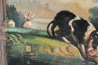 A Dog Saving a Child, Oil on Canvas (4 of 7) A Dog Saving a Child, Oil on Canvas (4 of 7)