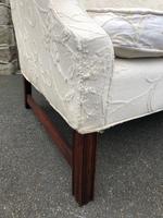 English Upholstered Camel Back Sofa (4 of 8) English Upholstered Camel Back Sofa (4 of 8)