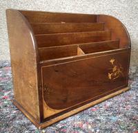 Edwardian Inlaid Mahogany Letter Rack / Correspondence Box (8 of 9) Edwardian Inlaid Mahogany Letter Rack / Correspondence Box (8 of 9)