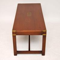 Military Campaign Mahogany & Brass Coffee Table (8 of 8) Military Campaign Mahogany & Brass Coffee Table (8 of 8)