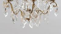 Large French Glass & Brass Chandelier (2 of 6) Large French Glass & Brass Chandelier (2 of 6)