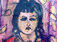 Mixed Media Girl in the Window Artist Claude Rowbothan 1955 (5 of 10) Mixed Media Girl in the Window Artist Claude Rowbothan 1955 (5 of 10)