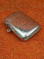 Antique Sterling Silver Hallmarked Vesta Case 1910, Samuel M Levi (5 of 9) Antique Sterling Silver Hallmarked Vesta Case 1910, Samuel M Levi (5 of 9)
