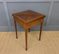Edwardian Inlaid Mahogany Envelope Card Table (8 of 14) Edwardian Inlaid Mahogany Envelope Card Table (8 of 14)
