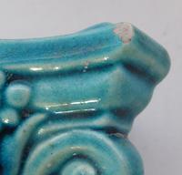 Antique Turquoise Burmantoft Leeds ware Candlestick Majolica Style c.1900 (4 of 9) Antique Turquoise Burmantoft Leeds ware Candlestick Majolica Style c.1900 (4 of 9)