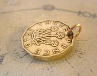 Vintage Pocket Watch Chain Fob 1940 WW2 King George V1 Threpenny Bit Coin Fob (5 of 7) Vintage Pocket Watch Chain Fob 1940 WW2 King George V1 Threpenny Bit Coin Fob (5 of 7)