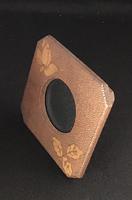 Late Victorian Pokerwork Easel Photo Frame. (3 of 4) Late Victorian Pokerwork Easel Photo Frame. (3 of 4)