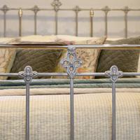 Antique Bed with Nickel Plating (4 of 9) Antique Bed with Nickel Plating (4 of 9)