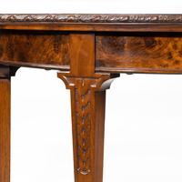 Strongly Designed Early 19th Century Mahogany & Burr Demilune Table (5 of 6) Strongly Designed Early 19th Century Mahogany & Burr Demilune Table (5 of 6)
