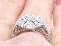 1.18ct Diamond & 14ct White Gold Dress Ring c.1930 (9 of 9) 1.18ct Diamond & 14ct White Gold Dress Ring c.1930 (9 of 9)