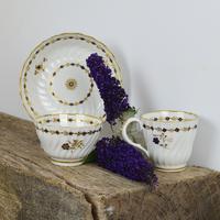 Flight Period Worcester Porcelain Spiral Fluted Trio, Tea Bowl, Cup & Saucer (9 of 9) Flight Period Worcester Porcelain Spiral Fluted Trio, Tea Bowl, Cup & Saucer (9 of 9)