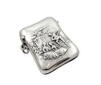 Antique Victorian Sterling Silver Vesta 1899 – The Music Lesson (10 of 10) Antique Victorian Sterling Silver Vesta 1899 – The Music Lesson (10 of 10)