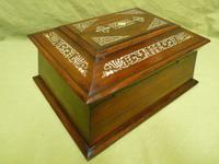 Large Inlaid Rosewood Jewellery / Table Box c.1835 (11 of 12) Large Inlaid Rosewood Jewellery / Table Box c.1835 (11 of 12)