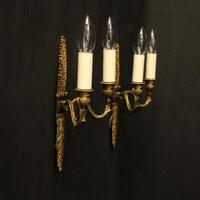 French Pair of Bronze Antique Wall Sconces (10 of 10) French Pair of Bronze Antique Wall Sconces (10 of 10)