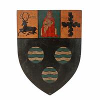 Six Edwardian Heraldic Shield Plaques (2 of 8) Six Edwardian Heraldic Shield Plaques (2 of 8)