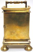 Rare Little Verge Carriage Clock Timepiece, Ormolu cased Silver Dial Mantel Clock (7 of 9) Rare Little Verge Carriage Clock Timepiece, Ormolu cased Silver Dial Mantel Clock (7 of 9)