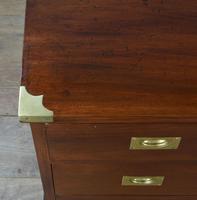 Superb Antique Pair of Mahogany Campaign Bedside Chests of Drawers (5 of 5) Superb Antique Pair of Mahogany Campaign Bedside Chests of Drawers (5 of 5)