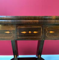 Exceptional Regency Period Rosewood Inlaid Fold-over Occasional Card Games Table (8 of 14) Exceptional Regency Period Rosewood Inlaid Fold-over Occasional Card Games Table (8 of 14)