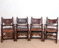 4 Dining Chairs Ships Nautical Chairs Oak Leather 19th Century (2 of 10) 4 Dining Chairs Ships Nautical Chairs Oak Leather 19th Century (2 of 10)
