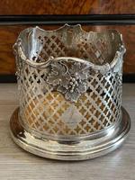 Fantastic Victorian Silver Bottle Stand Coaster