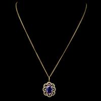 Antique Edwardian Suffragette Pendant Necklace Amethyst Peridot Pearl 9ct Gold c.1910 (4 of 8) Antique Edwardian Suffragette Pendant Necklace Amethyst Peridot Pearl 9ct Gold c.1910 (4 of 8)