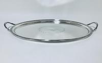 Large Antique Georgian 18th Century Solid Sterling Silver Twin Handled Tray (2 of 15) Large Antique Georgian 18th Century Solid Sterling Silver Twin Handled Tray (2 of 15)