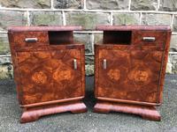 Pair of Art Deco Burr Walnut Bedside Cabinets (4 of 10) Pair of Art Deco Burr Walnut Bedside Cabinets (4 of 10)