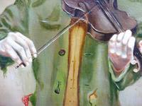 Oil on Canvas The Violinist Artist David Vivien 1970s (7 of 10) Oil on Canvas The Violinist Artist David Vivien 1970s (7 of 10)