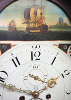 19thc English 8 Day Longcase Clock Mahogany Case Galleon Painted Dial Grandfather Clock (15 of 19) 19thc English 8 Day Longcase Clock Mahogany Case Galleon Painted Dial Grandfather Clock (15 of 19)