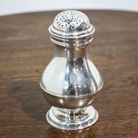 George II Silver Baluster Pepper Caster