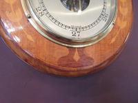 Edwardian Antique Fruitwood Inlaid Barometer (7 of 7) Edwardian Antique Fruitwood Inlaid Barometer (7 of 7)