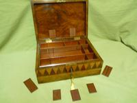Large Tunbridge Ware Style Jewellery Box - Original Tray c.1870 (9 of 16) Large Tunbridge Ware Style Jewellery Box - Original Tray c.1870 (9 of 16)