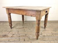 Antique Pine Farmhouse Kitchen Table with Oak Top (6 of 9) Antique Pine Farmhouse Kitchen Table with Oak Top (6 of 9)
