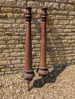 Pair of 18th Century / 19th Century Mahogany Posts