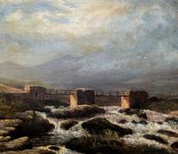 Original 19th Century Period Antique Scottish Highland Bridge Landscape Oil Painting (3 of 11) Original 19th Century Period Antique Scottish Highland Bridge Landscape Oil Painting (3 of 11)