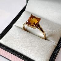 Vintage 9ct Gold Citrine Solitaire Ring Size Q (2 of 8) Vintage 9ct Gold Citrine Solitaire Ring Size Q (2 of 8)